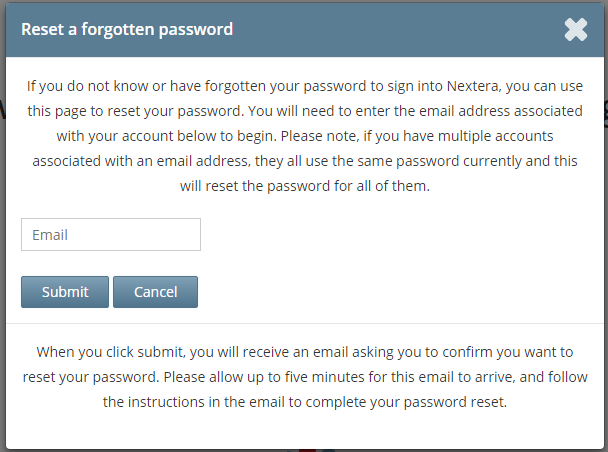 How Do I Reset My Password For My Nextera Admin Account Computer Based Testing